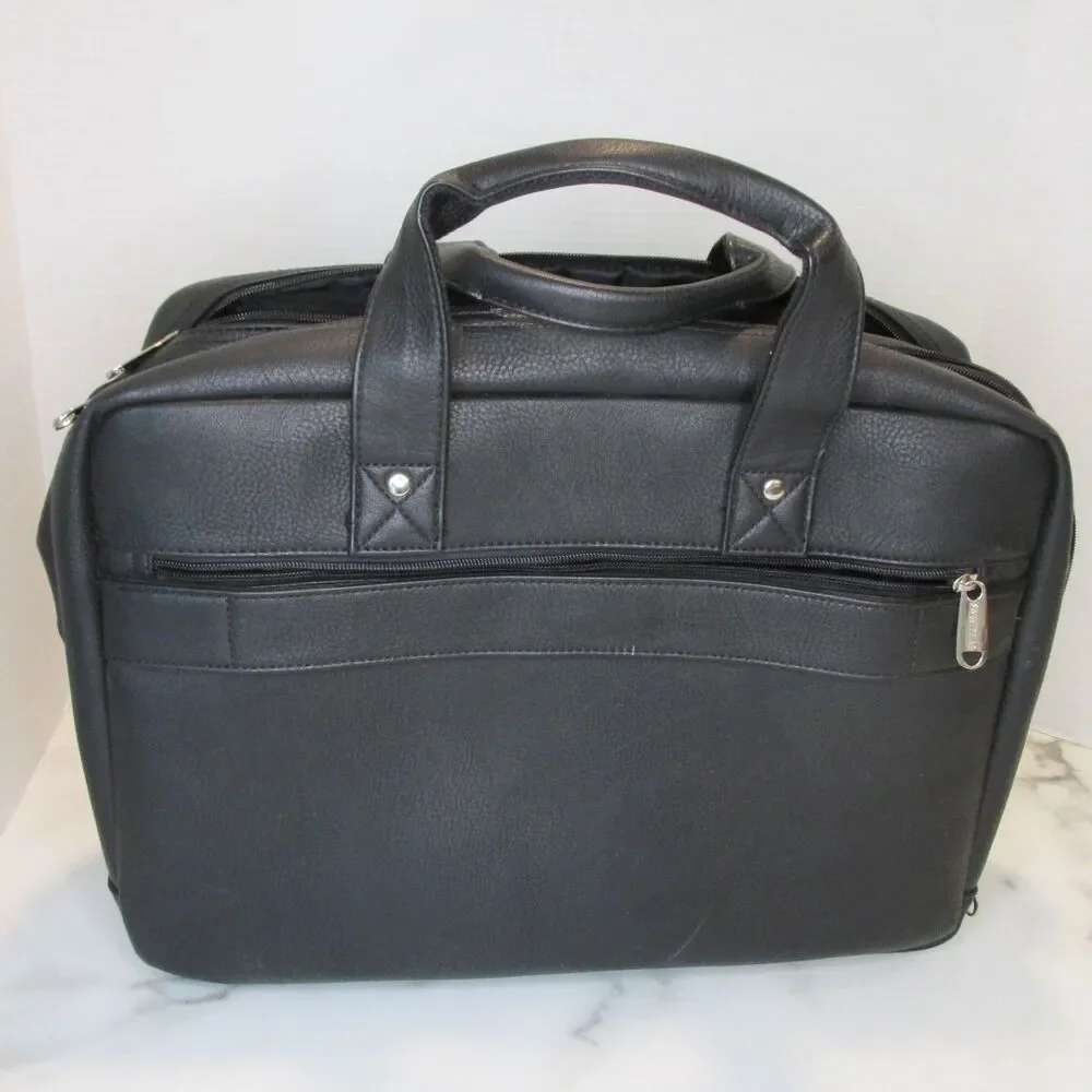 Sweetbriar Classic Laptop Case Black Vegan Leather